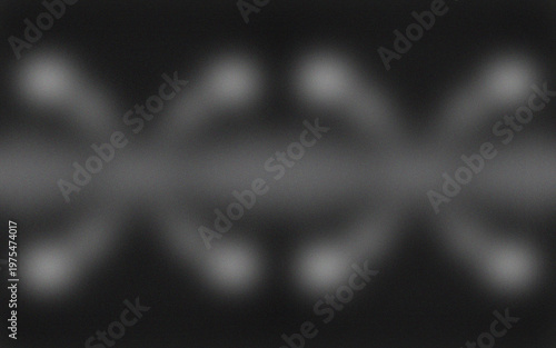 Abstract monochrome symmetrical blur pattern dark mirrored light shapes