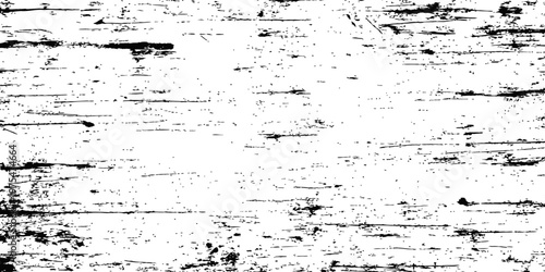 Black and white grunge texture overlay distressed scratch marks dust and dirt pattern vector background