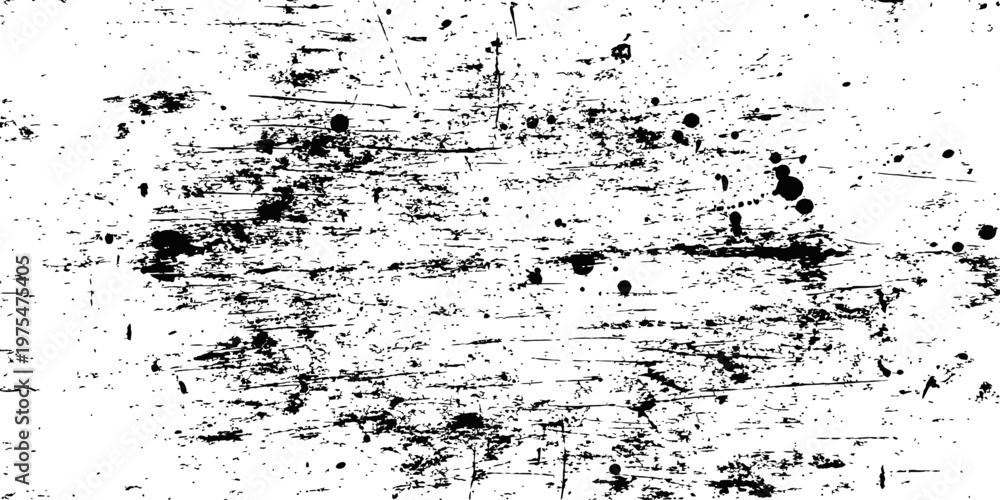 Obraz premium Black and white grunge texture overlay distressed scratch dust dirty background vintage abstract graphic resource