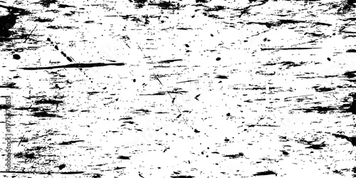 Black and White Distressed Texture Vector Overlay Grungy Scratches and Wood Grain Effect