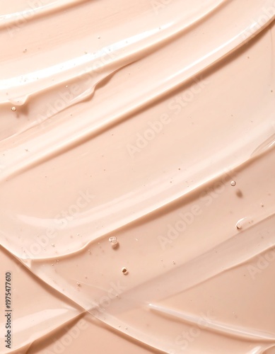 Creamy, beige substance swirled and layered for a luxurious texture