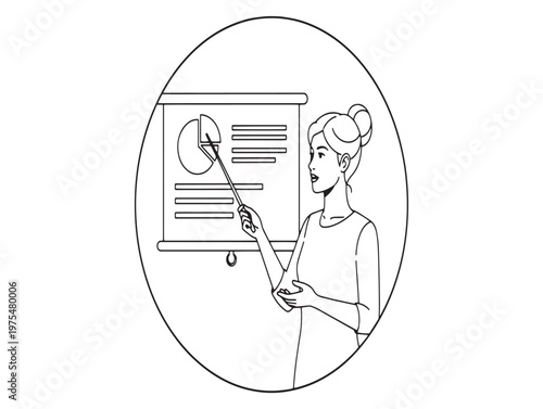 A vintage illustration depicts a woman operating a window blind mechanism with a long rod