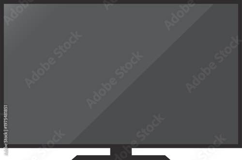 正面から見た液晶テレビのイメージイラスト