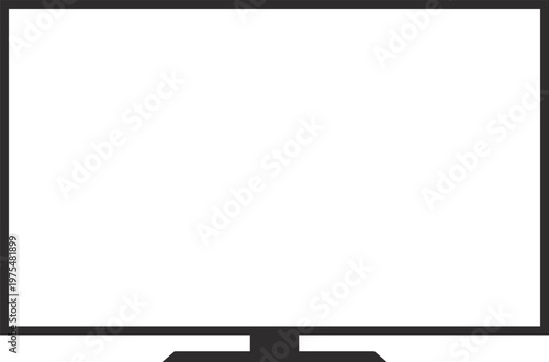 正面から見た液晶テレビのイメージイラスト（画面透過）