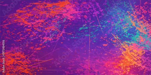 Abstract grunge vector illustration with a textured red and orange fire design on a dark paper backdrop for a light wallpaper background