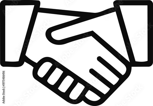 Handshake icon illustration