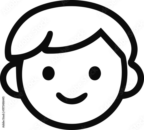 Boy icon illustration
