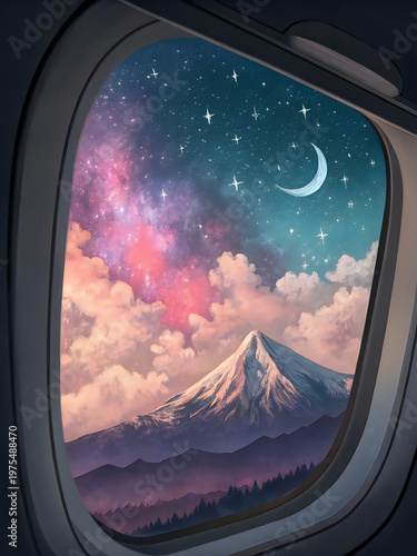 view from airplane window