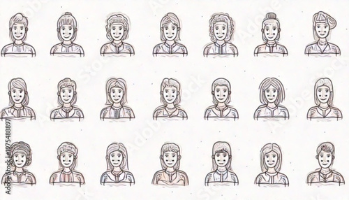 Diverse group of people portraits, representing various individuals and personalities.