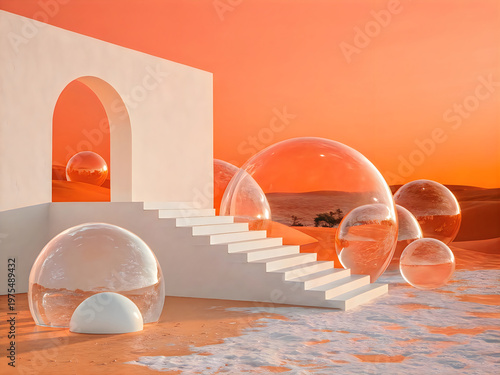 A pixelated image of a house with bubbles in front of it