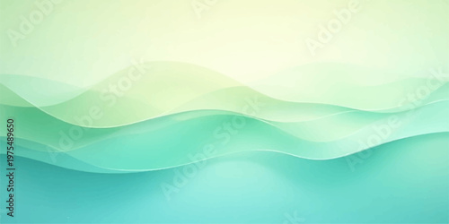 Modern abstract blue wave design with a flowing water pattern and wavy light curves creates a stylish vector illustration for a liquid sea backdrop
