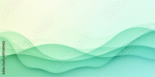 An artistic vector illustration of an abstract blue wave background featuring a flowing curve pattern and light motion lines for a sleek summer ocean backdrop design