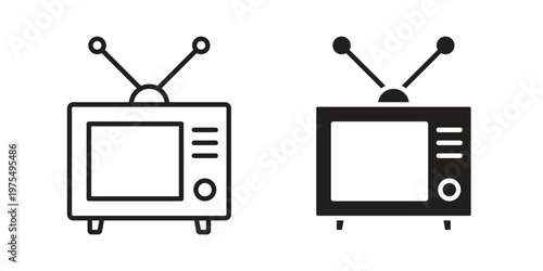 Tv retro icon