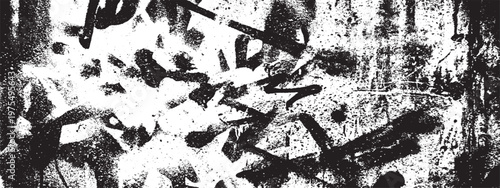 Abstract black and white grunge wall texture with distressed spray paint drips street art dirty wall artistic background urban background distressed abstract graffiti monochrome