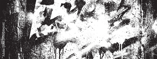 Black and white grunge texture with paint drips and splatter overlay splatter background abstract monochrome weathered artistic creative backdrop wallpaper template expressive