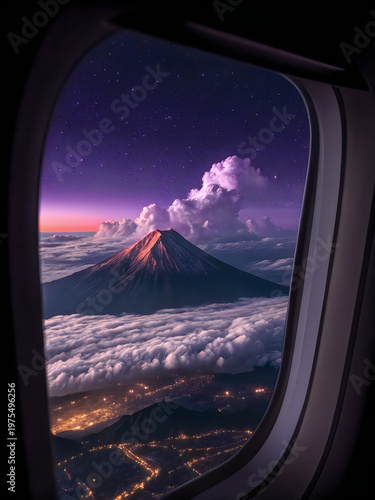 view from airplane window