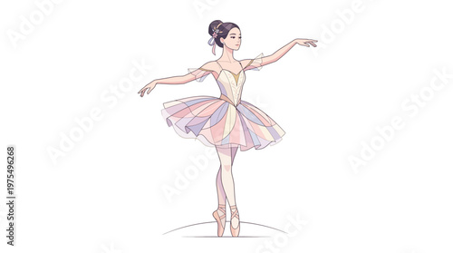 Young Female Ballet Dancer in Pink.