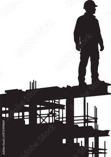 Labour Day Silhouette Collection, Worker Vector Art, Hardworking Professional Black Graphics, May Day Logo Design Elements