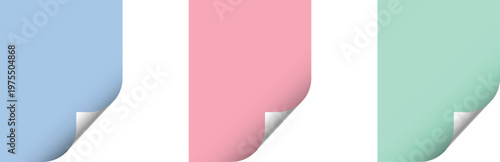 Empty document with folded corner minimal design vector