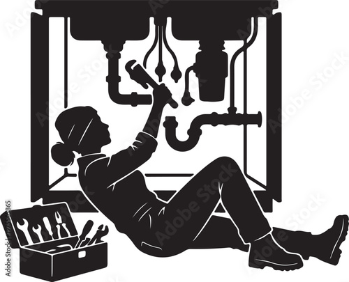 Labour Day Silhouette Collection, Worker Vector Art, Hardworking Professional Black Graphics, May Day Logo Design Elements