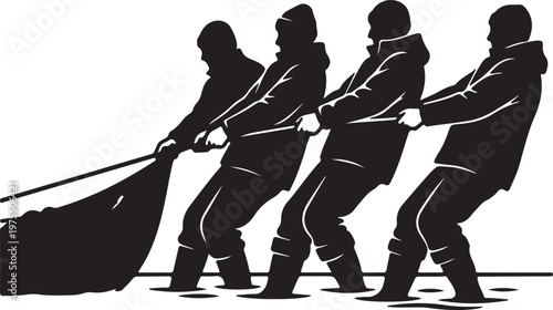 Labour Day Silhouette Collection, Worker Vector Art, Hardworking Professional Black Graphics, May Day Logo Design Elements