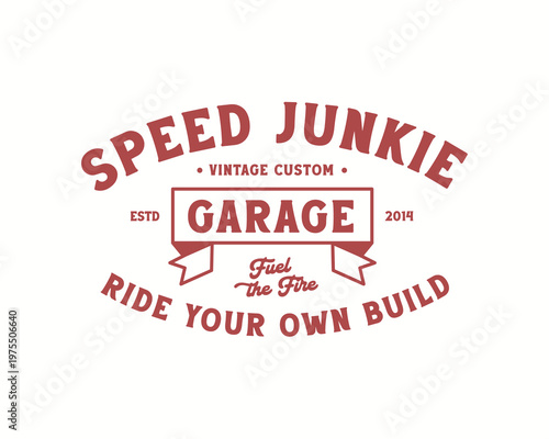 Motorcycle racing badges club emblems tshirt design Retro Racing Typography Graphics