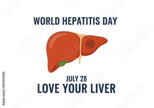 World hepatitis day illustration