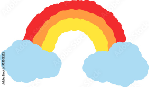 vector illustration of an abstract rainbow