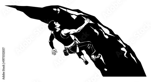 Man in dynamic athletic running motion.