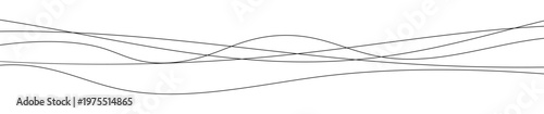 Thin curved wavy lines