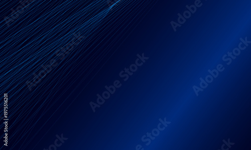 Abstract dark blue background featuring elegant wavy lines and smooth gradient for professional corporate and digital technology design artwork
