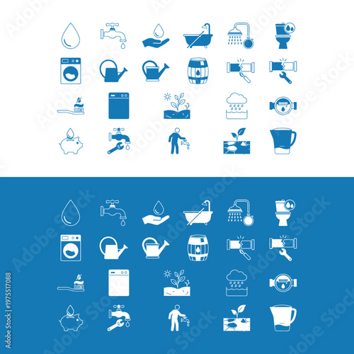 Collection of various household icons.