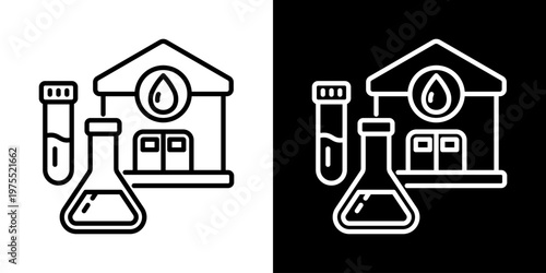 Pulse Tracking Icon In Black And White Style