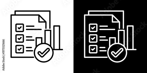 Fever Detection Icon In Black And White Style