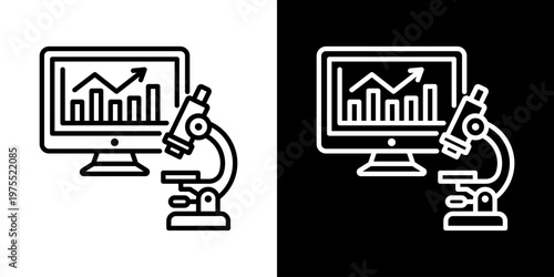 Clinical Decision Support Icon In Black And White Style
