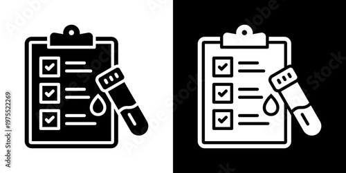 Heart Rate Icon In Black And White Style