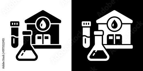 Pulse Tracking Icon In Black And White Style