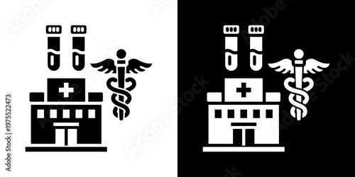 Breathing Pattern Icon In Black And White Style