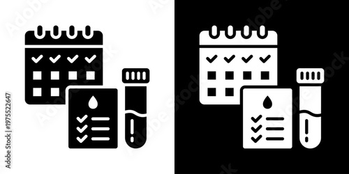 Body Metrics Icon In Black And White Style