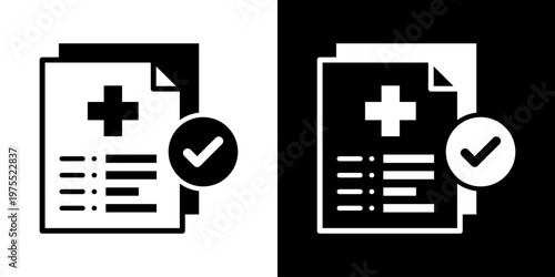 Preventive Monitoring Icon In Black And White Style