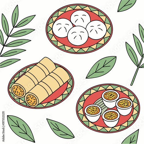 “Pitha & Sweet Delight Pattern”
