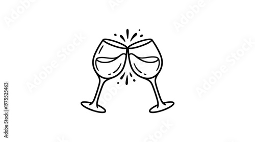 Cheers To Wine Glasses Clinking