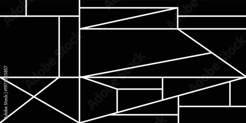 Modern collage 4 frame photos. Template for portfolio. Photo tiles layout. Vector illustration.