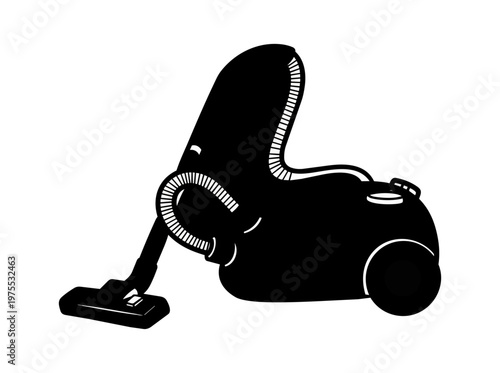 Abstract silhouette illustration of exercise machine against black background