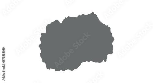 A stark black silhouette of andorra a landlocked microstate in pyrenees mountains high quality professional detailed