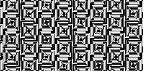 circuit board background,  square op art seamless pattern