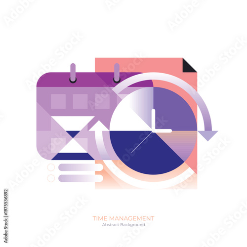 Time and Business Management Concept with Deadline Target and Productivity Planning