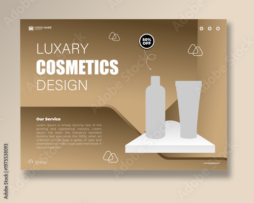 Luxary Cosmetics Banner Design Template