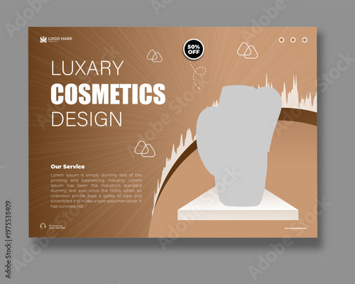 Luxary Cosmetics Banner Design Template
