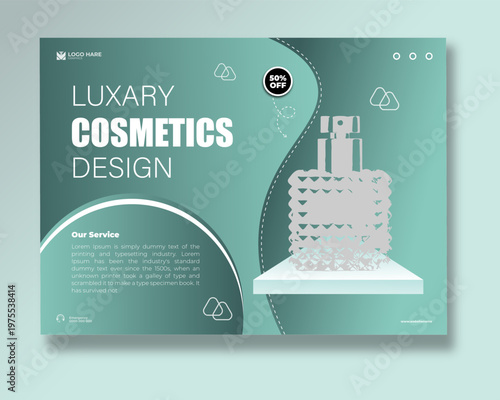 Luxary Cosmetics Banner Design Template